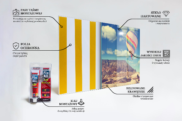 Skleněný panel Cappadocia balloons türkiye