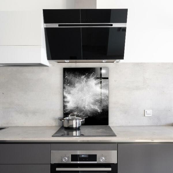 Skleněný panel Prášková exploze abstrakce