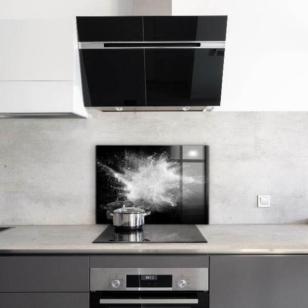 Skleněný panel Prášková exploze abstrakce