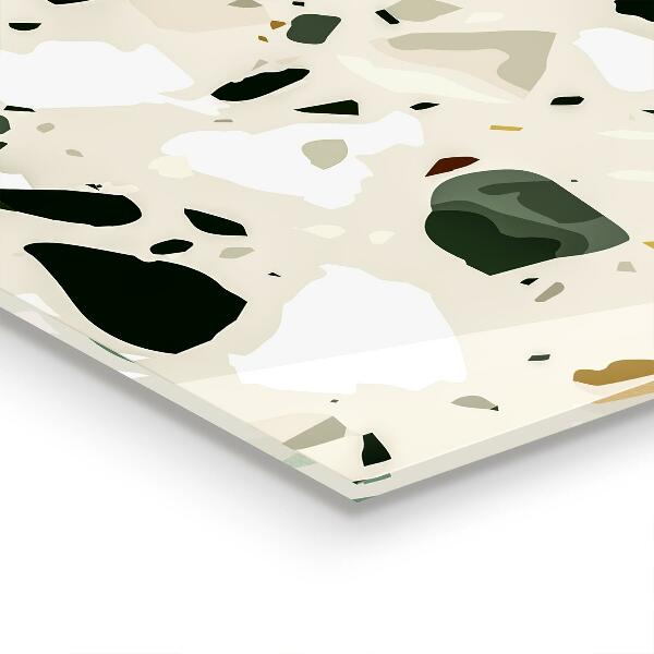 Skleněný panel Přírodní kámen terrazzo