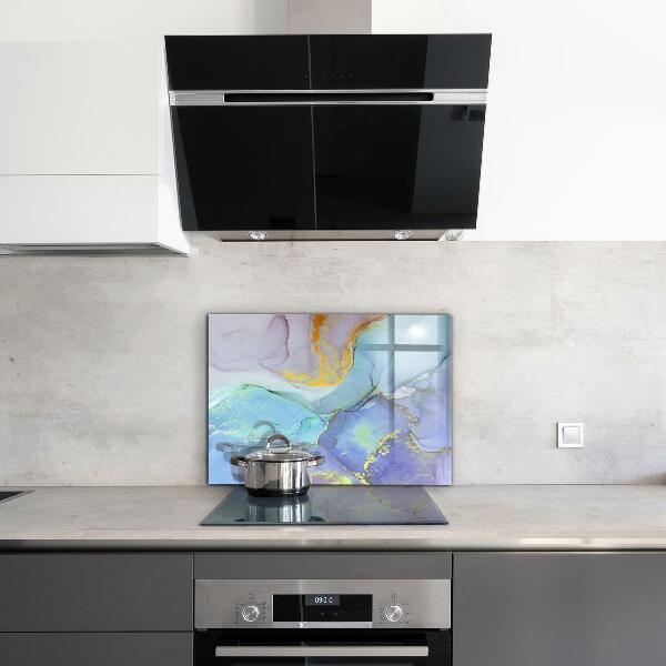 Skleněný panel Modrá energetická abstrakce