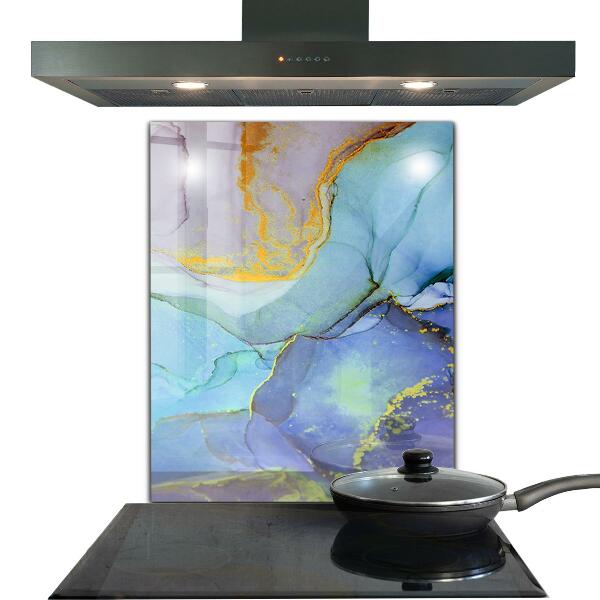 Skleněný panel Modrá energetická abstrakce