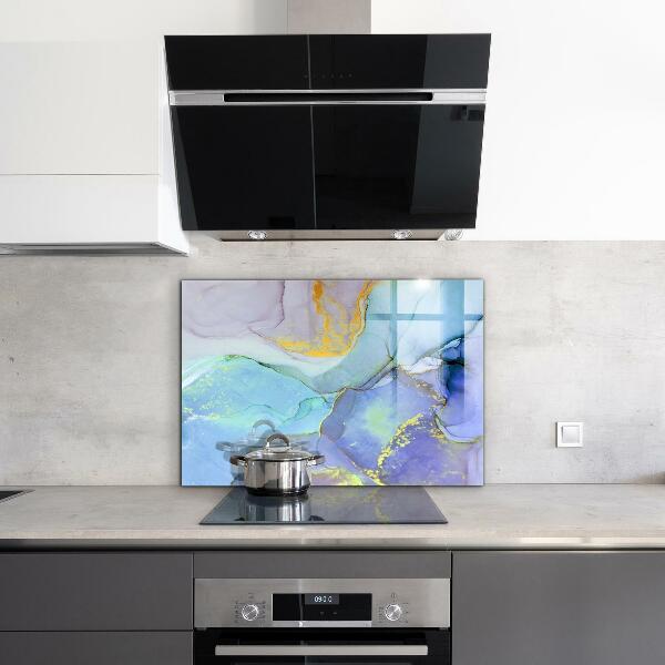 Skleněný panel Modrá energetická abstrakce