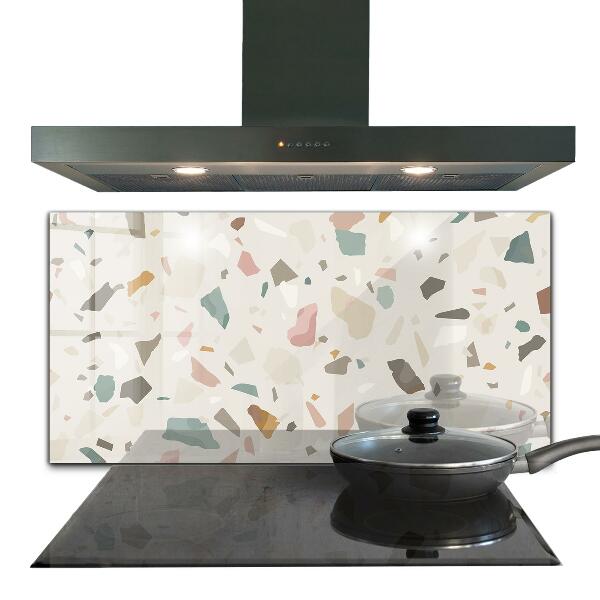 Skleněný panel Béžové terrazzo terrazzo