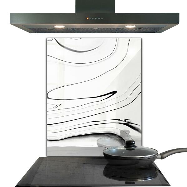 Skleněný panel Struktura z bílého mramoru