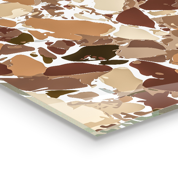 Skleněné obklady do kuchyně Přírodní kámen terrazzo