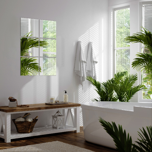 Zrcadlové dlaždice 6 ks 16x16 cm