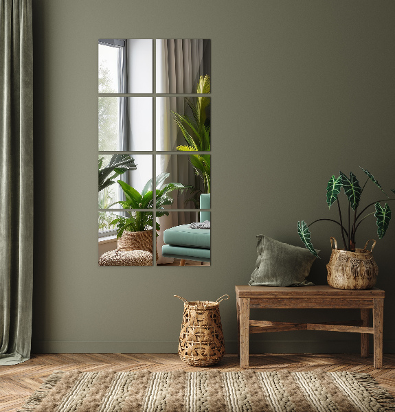 Zrcadlové obklady 6 ks 20x20 cm