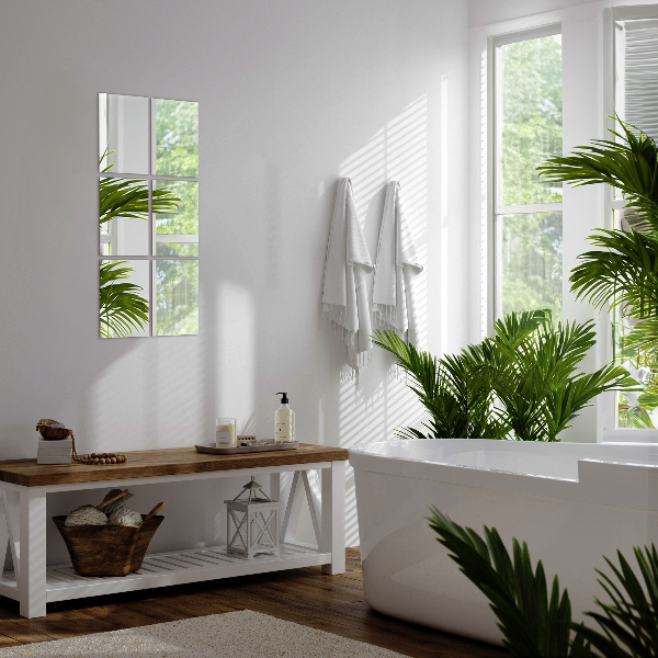 Samolepící zrcadlové obklady 6 ks 30x20 cm