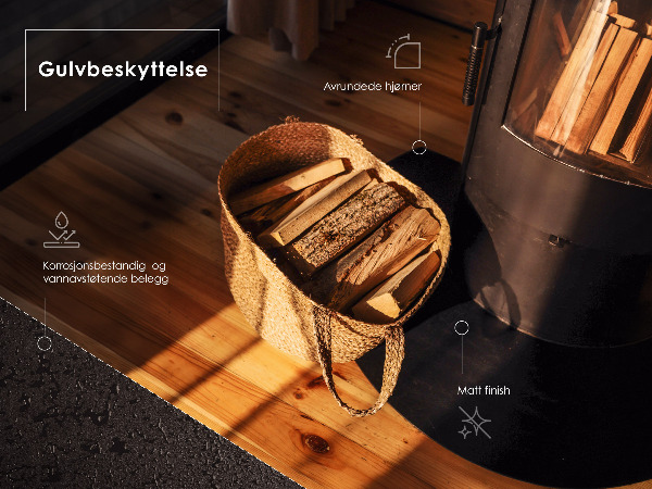 Podložka pod krb z černého plechu 100x100 cm