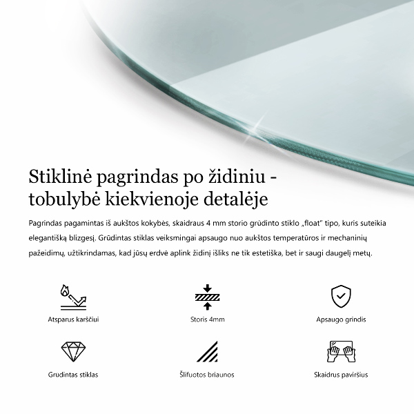 Podložka pod kamna fi90 cm