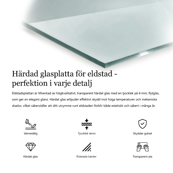 Podložka pod kamna 120x60 cm