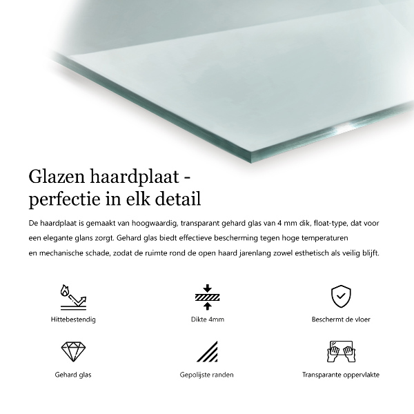 Sklo pod krbová kamna 140x70 cm