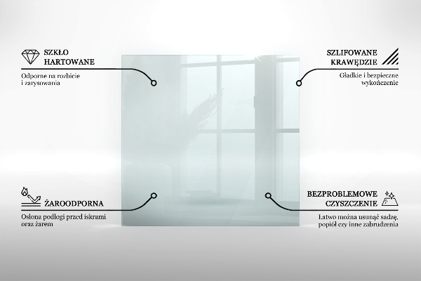 Sklo pod krbová kamna 140x70 cm