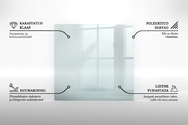 Sklo pod krbová kamna 80x60 cm