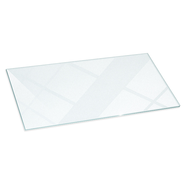 Obdélníkové poloprůsvitné sklo pod krb 120x60 cm