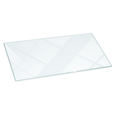 Obdélníkové poloprůsvitné sklo pod krb 140x70 cm