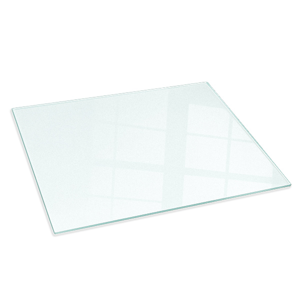 Obdélníkové poloprůsvitné sklo pod krb 60x40 cm