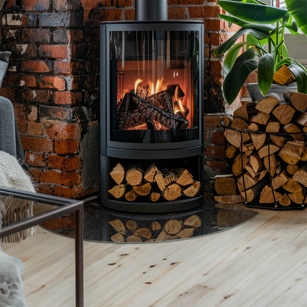 Sklo pod kamna Textura přírodního kamene