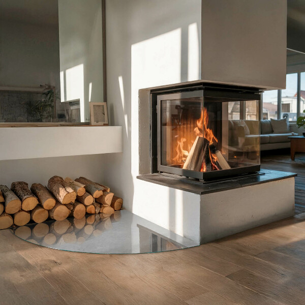 Podložka pod kamna Betonová textura s efektem