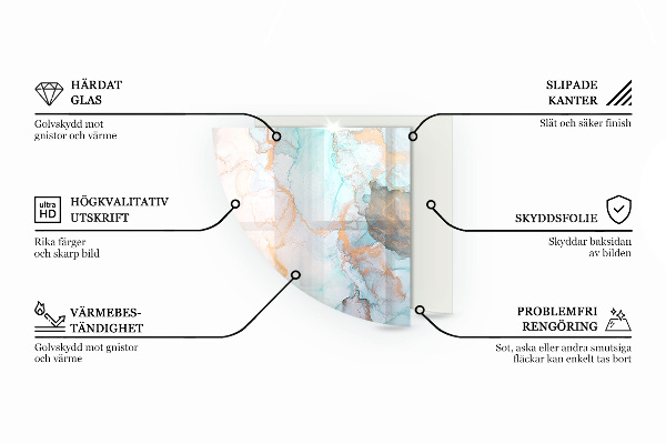 Sklo pod kamna Vzor perforovaného plechu