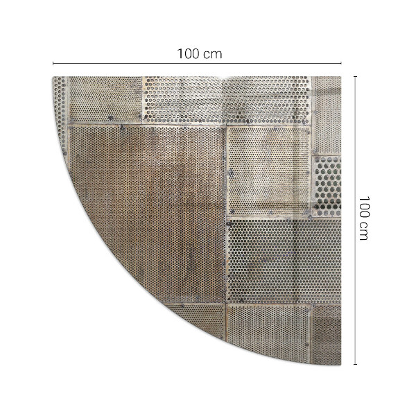 Sklo pod kamna Vzor perforovaného plechu