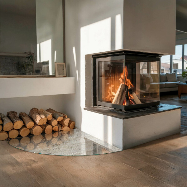 Podložka pod kamna Světlá textura dřeva