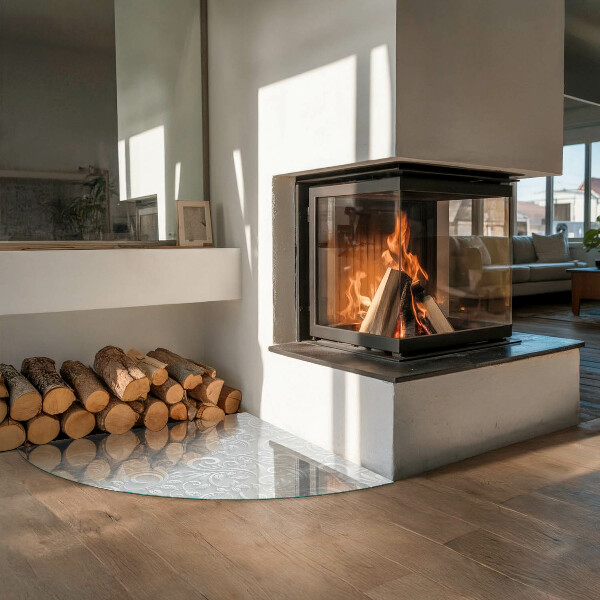 Podložka pod kamna Elegantní rostlinný vzor