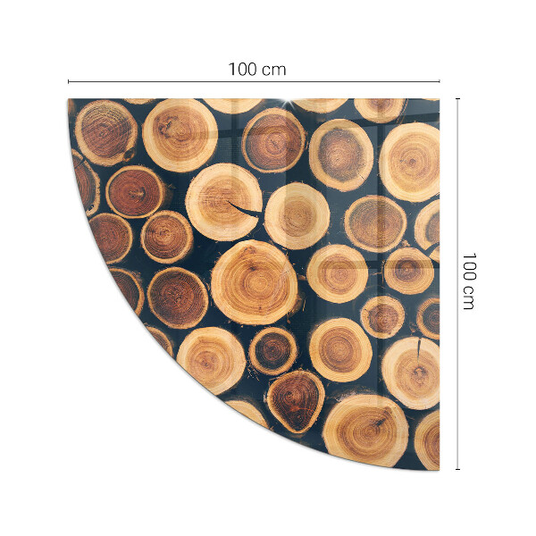 Sklo pod kamna Krabice s řezaným dřevem