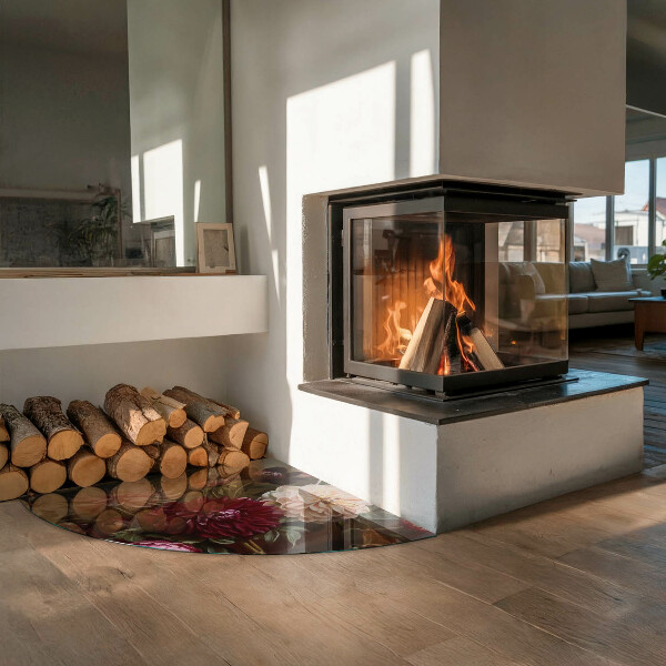 Podložka pod kamna Kytice květin v detailu