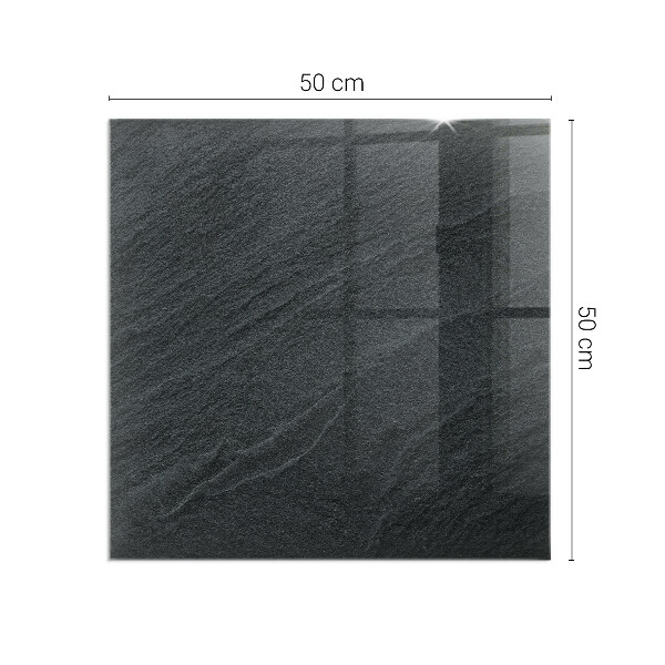 Čtvercové sklo před krb Textura přírodního kamene