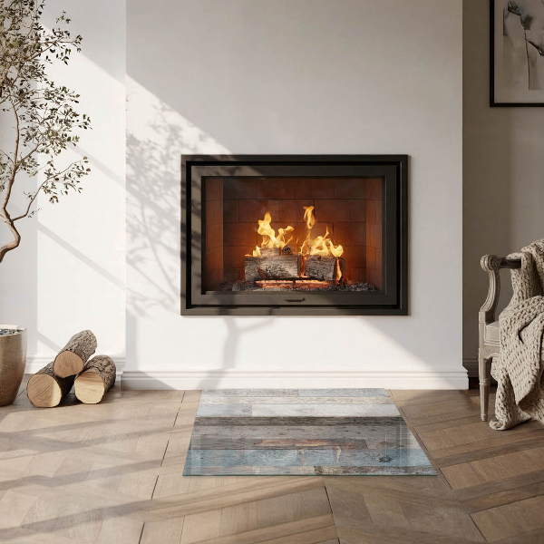 Čtvercové tvrzené sklo pod krbová kamna Desky v různých odstínech