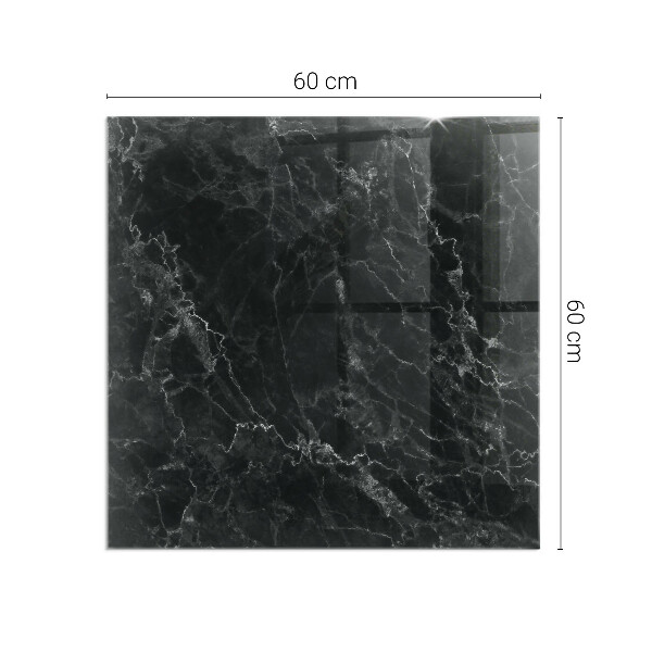 Čtvercové sklo před krb Elegantní mramorový vzor