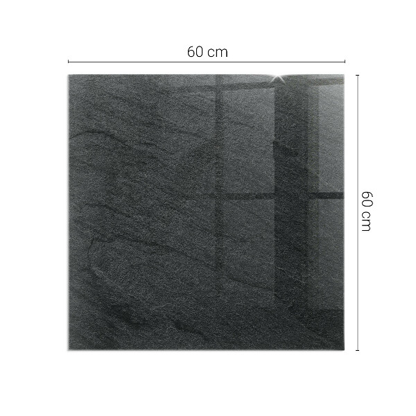 Čtvercové tvrzené sklo pod krbová kamna Textura povrchu kamene