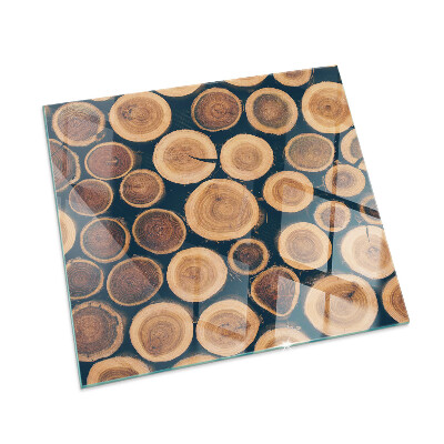 Čtvercové sklo před krb Krabice s řezaným dřevem