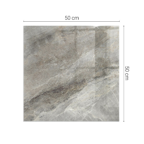 Čtvercové tvrzené sklo pod krbová kamna Vzor z přírodního kamene