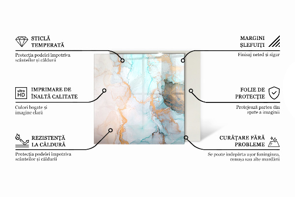 Čtvercové tvrzené sklo pod krbová kamna Barva: Tmavě modrá