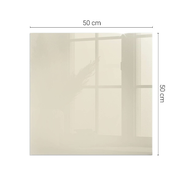 Čtvercové tvrzené sklo pod krbová kamna Barva béžová