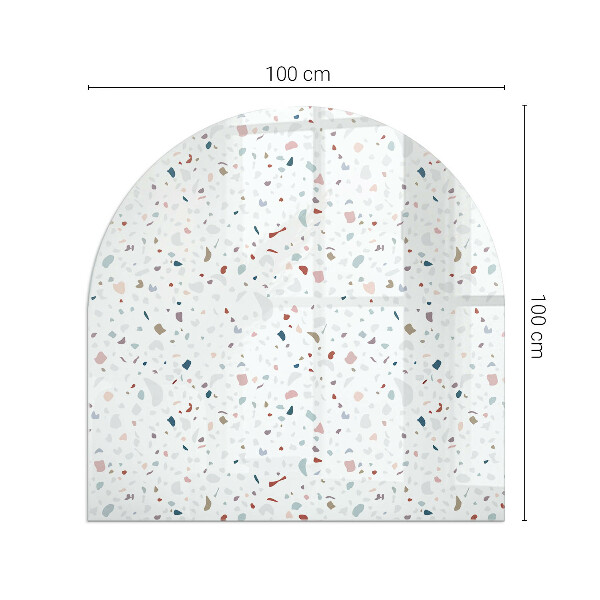 Sklo před krbovou vložku Vzor s malými tvary