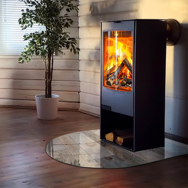 Sklo před krbovou vložku Desky v různých odstínech