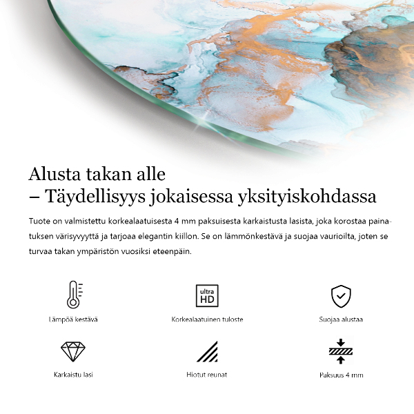 Nehořlavá podložka pod kamna Surová povrchová textura