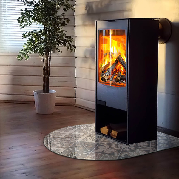 Sklo před krbovou vložku Dekorativní mozaikový vzor