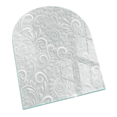 Sklo před krbovou vložku Elegantní rostlinný vzor