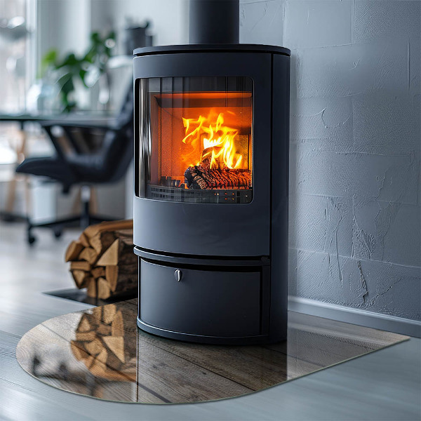 Sklo před krbovou vložku Desky z přírodního dřeva