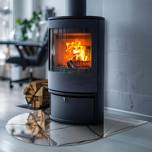 Nehořlavá podložka pod kamna Mramorový žilní vzor