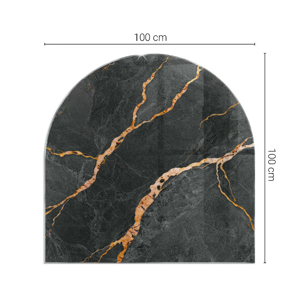 Nehořlavá podložka pod kamna Elegantní mramor s žilkami