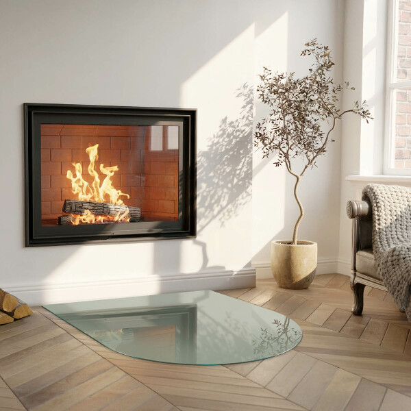 Nehořlavá podložka pod kamna Šedozelená barva