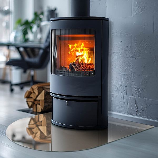 Sklo před krbovou vložku Barva béžová