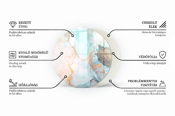 Kulatá podložka pod krbová kamna Dřevěná kresba v průřezu