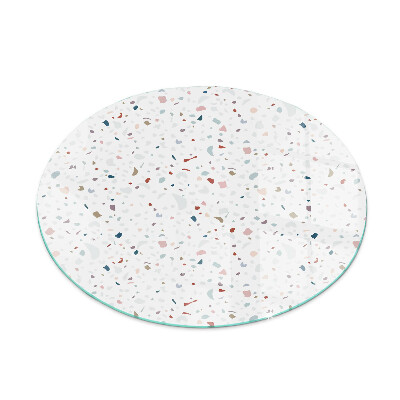 Kulatá podložka pod krbová kamna Vzor s malými tvary